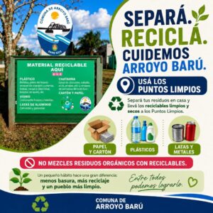 Arroyo barú refuerza la separación y el reciclaje de residuos
