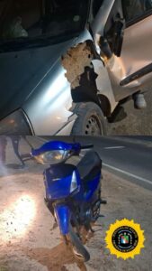 Siniestro vial sobre ex ruta 26: motociclista sufrió fractura