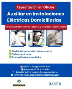 Pronunciamiento impulsa capacitación en instalaciones eléctricas