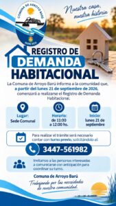 Arroyo Barú inicia un registro de demanda habitacional