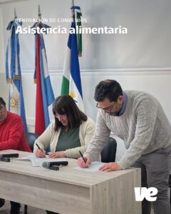 Villa Elisa renovó convenios de asistencia alimentaria