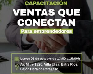 Ventas que conectan: capacitación gratuita en Villa Elisa