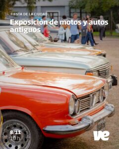 Villa Elisa celebrará sus 136 años con autos clásicos